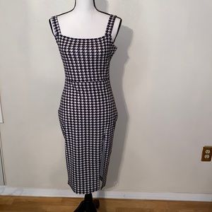 Shein Black & white dress with slit
